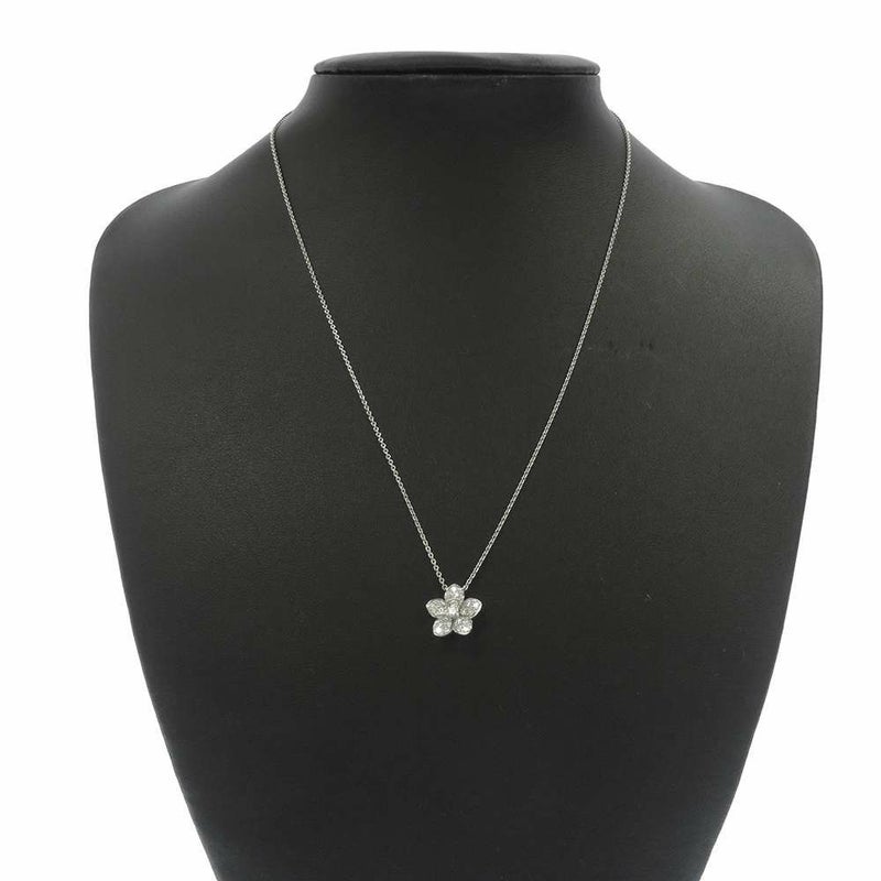 グラフ ネックレス ワイルドフラワー ペンダント パヴェダイヤ 0.42ct K18WGホワイトゴールド RGP773 ジュエリー