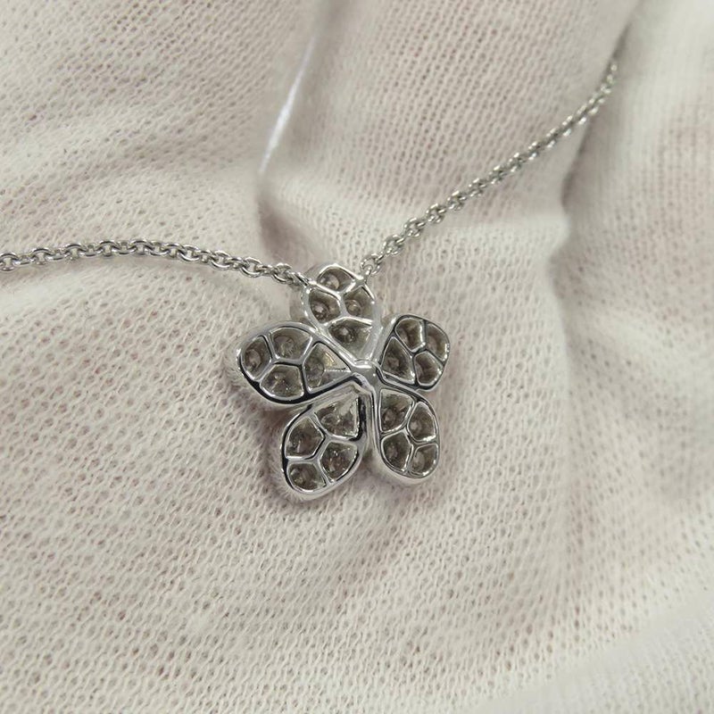 グラフ ネックレス ワイルドフラワー ペンダント パヴェダイヤ 0.42ct K18WGホワイトゴールド RGP773 ジュエリー