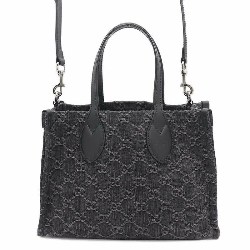 グッチ トートバッグ オフィディアミディアム GGデニム 772183 GUCCI 2wayショルダーバッグ 黒