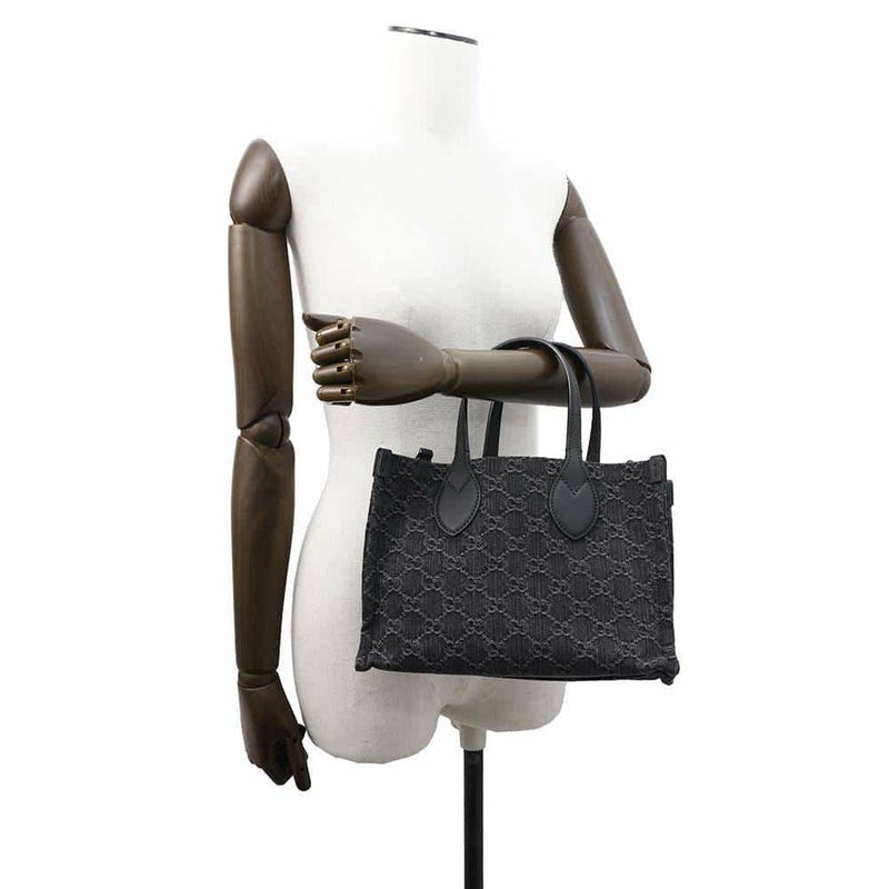 グッチ トートバッグ オフィディアミディアム GGデニム 772183 GUCCI 2wayショルダーバッグ 黒