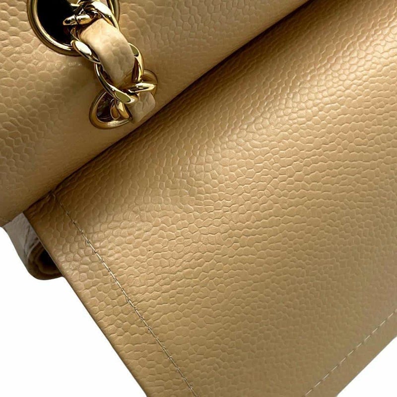 シャネル チェーンショルダーバッグ マトラッセ25 ココマーク キャビアスキン ダブルチェーン A01112 CHANEL