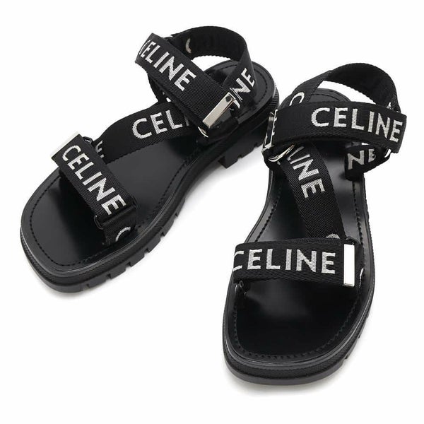 セリーヌ サンダル レオ ストラッピー メンズサイズ41 346742208C CELINE 靴 黒