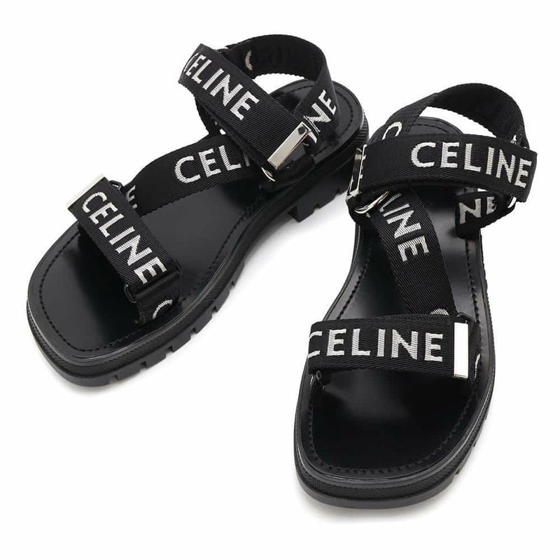 セリーヌ サンダル レオ ストラッピー メンズサイズ41 346742208C CELINE 靴 黒