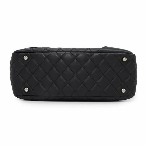 シャネル ショルダーバッグ カンボンライン ココマーク ボーリングバッグ A25171 CHANEL バッグ 黒