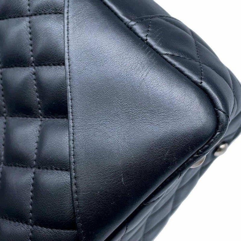 シャネル ショルダーバッグ カンボンライン ココマーク ボーリングバッグ A25171 CHANEL バッグ 黒