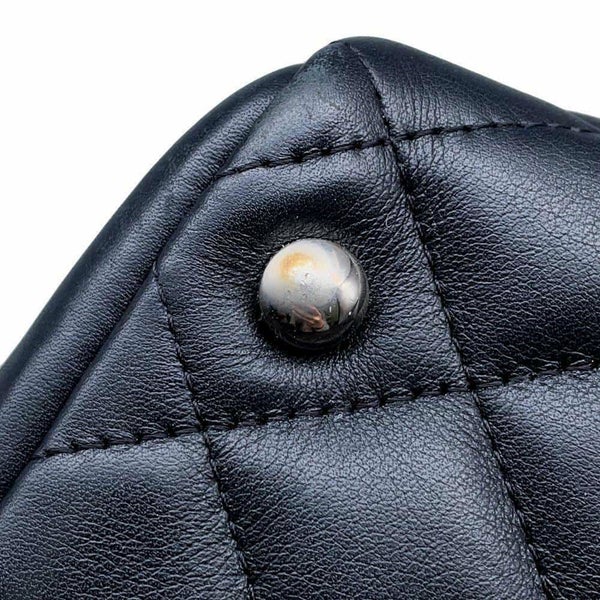 シャネル ショルダーバッグ カンボンライン ココマーク ボーリングバッグ A25171 CHANEL バッグ 黒