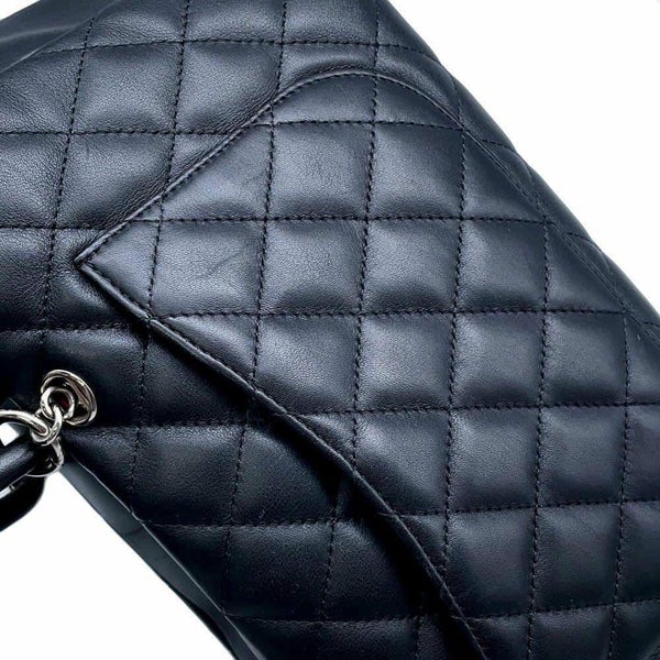 シャネル ショルダーバッグ カンボンライン ココマーク ボーリングバッグ A25171 CHANEL バッグ 黒