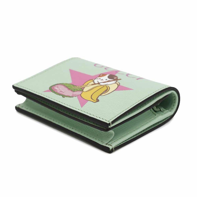 グッチ 二つ折り財布 ばなにゃ コンパクトウォレット レザー 701009 GUCCI 財布