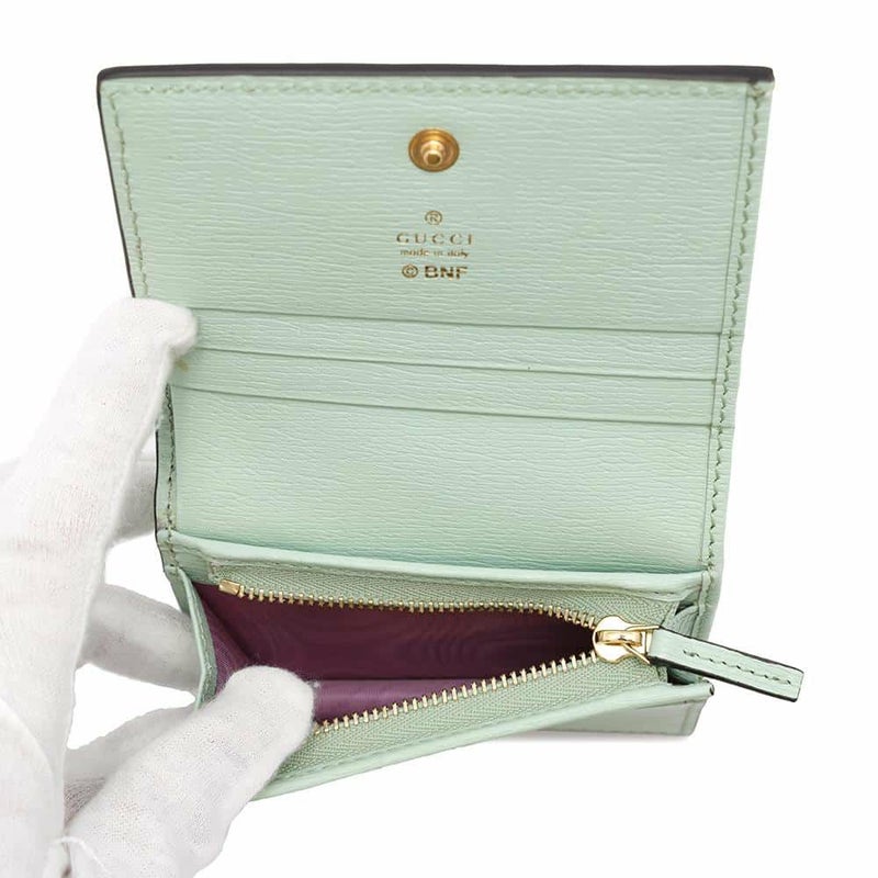 グッチ 二つ折り財布 ばなにゃ コンパクトウォレット レザー 701009 GUCCI 財布