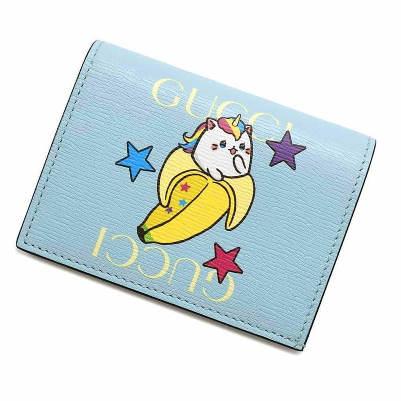 グッチ 二つ折り財布 ばなにゃ コンパクトウォレット レザー 701009 GUCCI 財布
