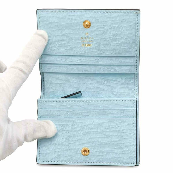 グッチ 二つ折り財布 ばなにゃ コンパクトウォレット レザー 701009 GUCCI 財布