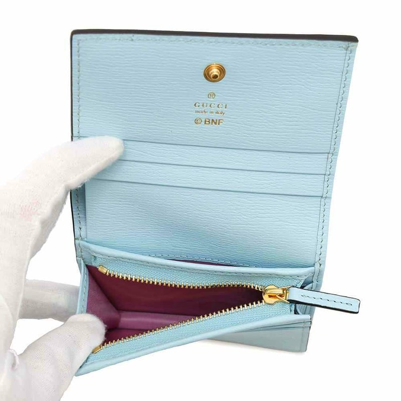 グッチ 二つ折り財布 ばなにゃ コンパクトウォレット レザー 701009 GUCCI 財布