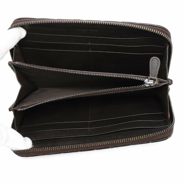 ボッテガヴェネタ 長財布 ラウンドファスナー ロングウォレット 型押しレザー BOTTEGA VENETA 財布