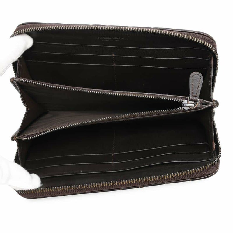 ボッテガヴェネタ 長財布 ラウンドファスナー ロングウォレット 型押しレザー BOTTEGA VENETA 財布