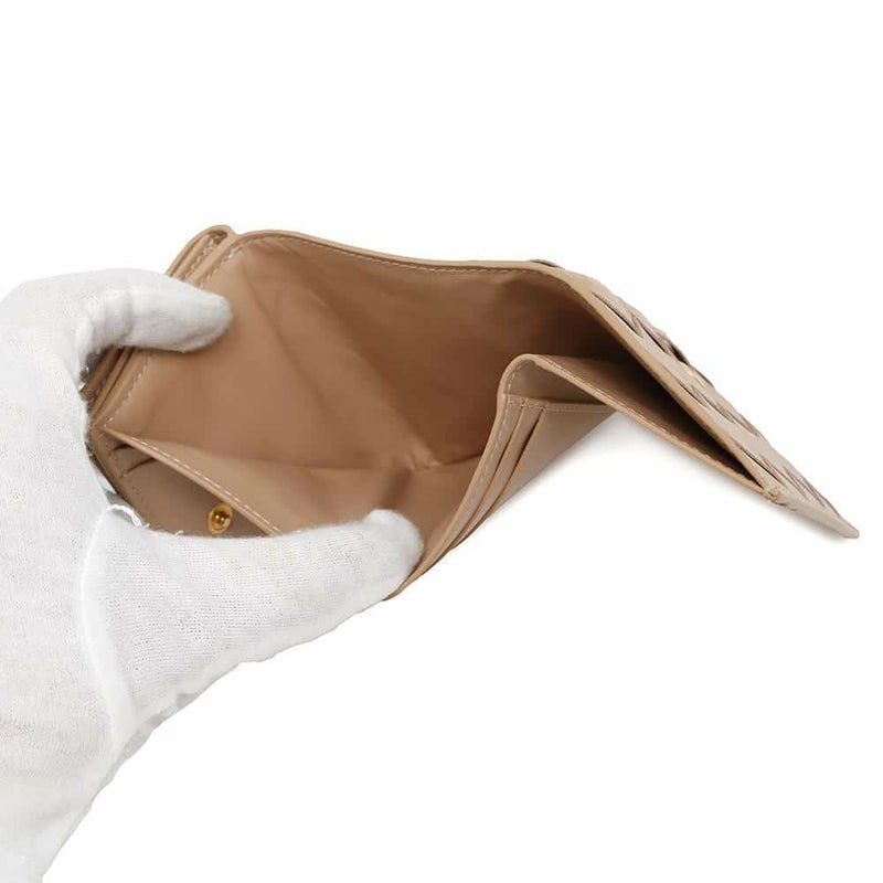 ボッテガヴェネタ 三つ折り財布 イントレチャート コンパクトウォレット レザー 666944 BOTTEGA VENETA 財布