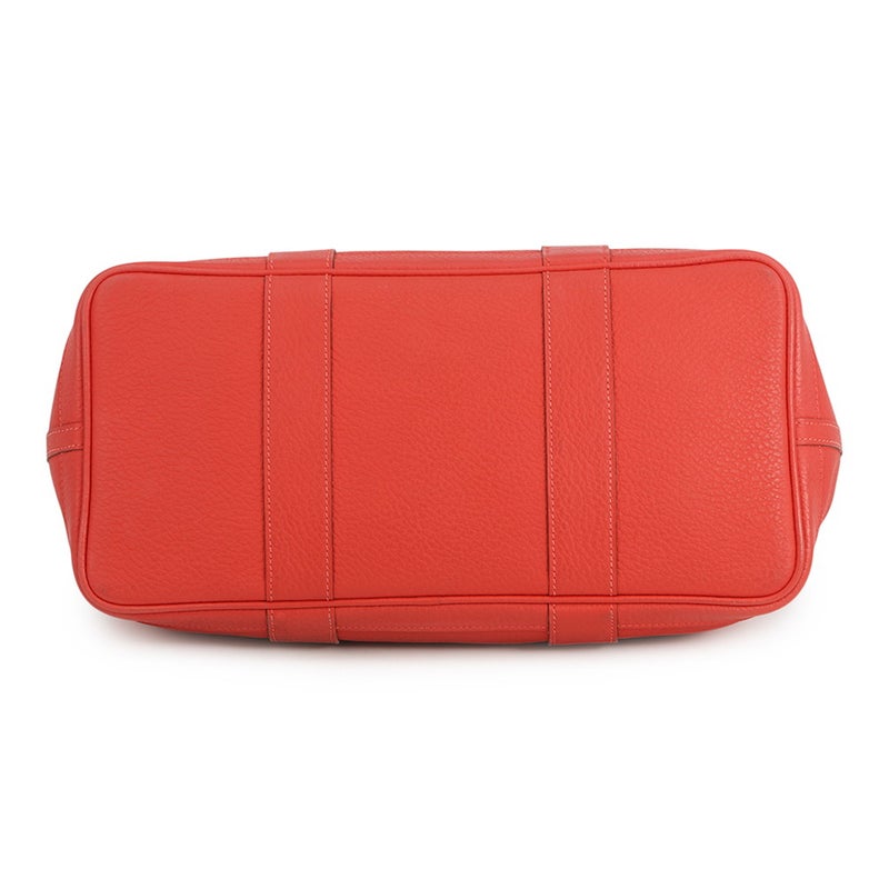 エルメス トートバッグ ガーデンパーティPM ルージュピヴォワンヌ/シルバー金具 ネゴンダ R刻印 HERMES Garden Party