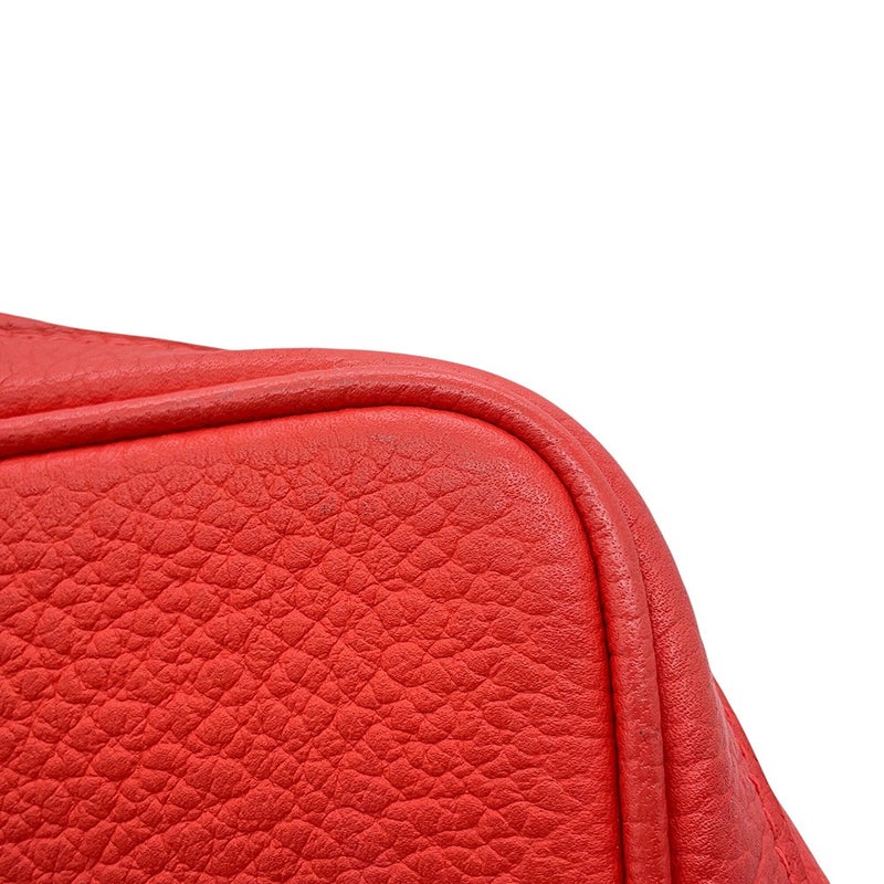 エルメス トートバッグ ガーデンパーティPM ルージュピヴォワンヌ/シルバー金具 ネゴンダ R刻印 HERMES Garden Party
