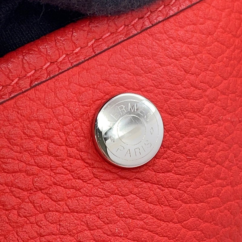 エルメス トートバッグ ガーデンパーティPM ルージュピヴォワンヌ/シルバー金具 ネゴンダ R刻印 HERMES Garden Party