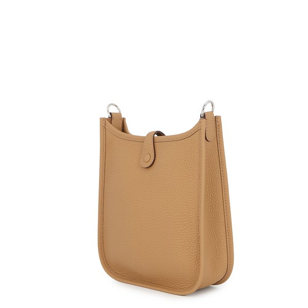 エルメス ショルダーバッグ エブリンTPM 85cm ビスキュイ/シルバー金具 トリヨンクレマンス K刻印 HERMES Evelyne