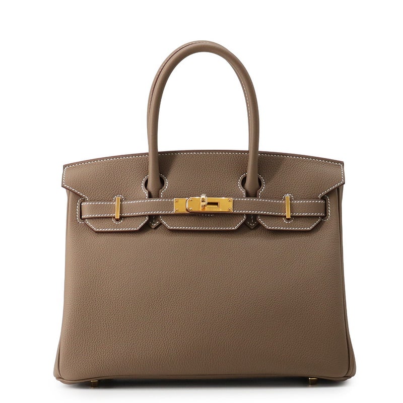 エルメス バーキン30 エトゥープ/ゴールド金具 トゴ G刻印 HERMES Birkin ハンドバッグ