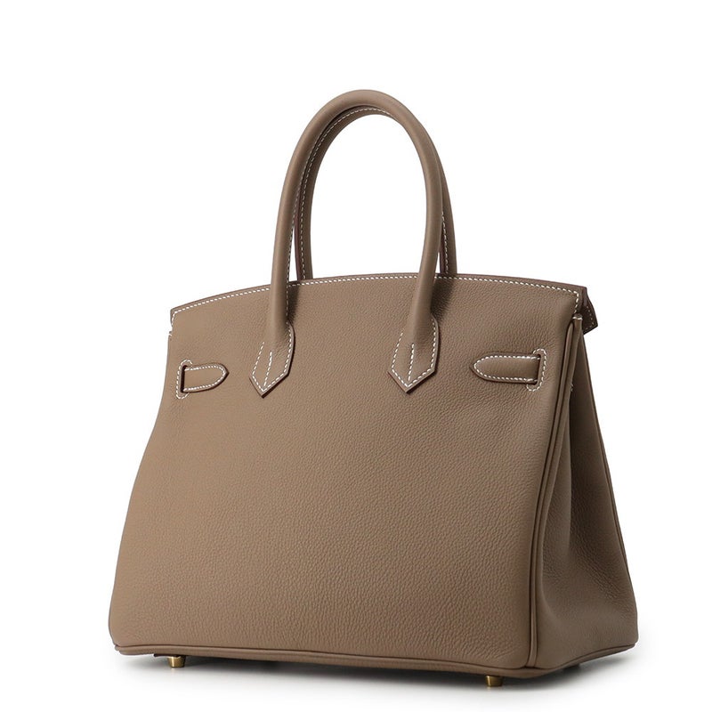 エルメス バーキン30 エトゥープ/ゴールド金具 トゴ G刻印 HERMES Birkin ハンドバッグ