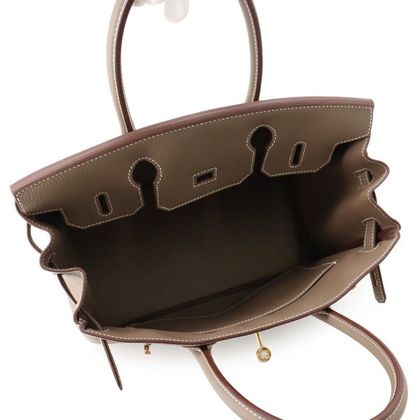 エルメス バーキン30 エトゥープ/ゴールド金具 トゴ G刻印 HERMES Birkin ハンドバッグ