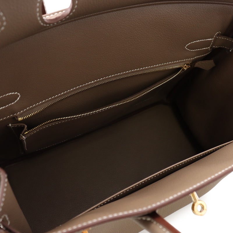 エルメス バーキン30 エトゥープ/ゴールド金具 トゴ G刻印 HERMES Birkin ハンドバッグ