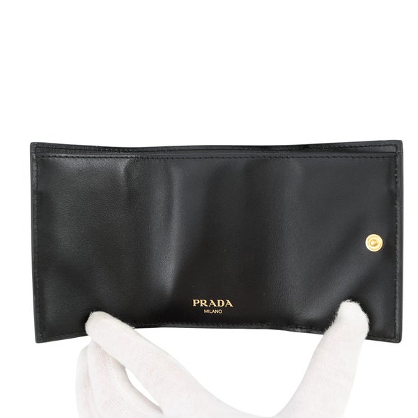 プラダ 三つ折り財布 ヴィッテロ ムーブ コンパクトウォレット 1MH021 PRADA 財布 黒