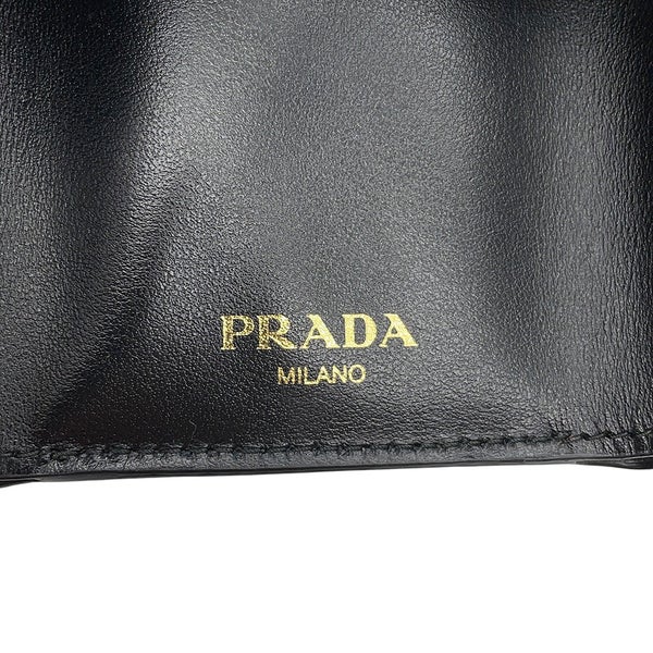 プラダ 三つ折り財布 ヴィッテロ ムーブ コンパクトウォレット 1MH021 PRADA 財布 黒