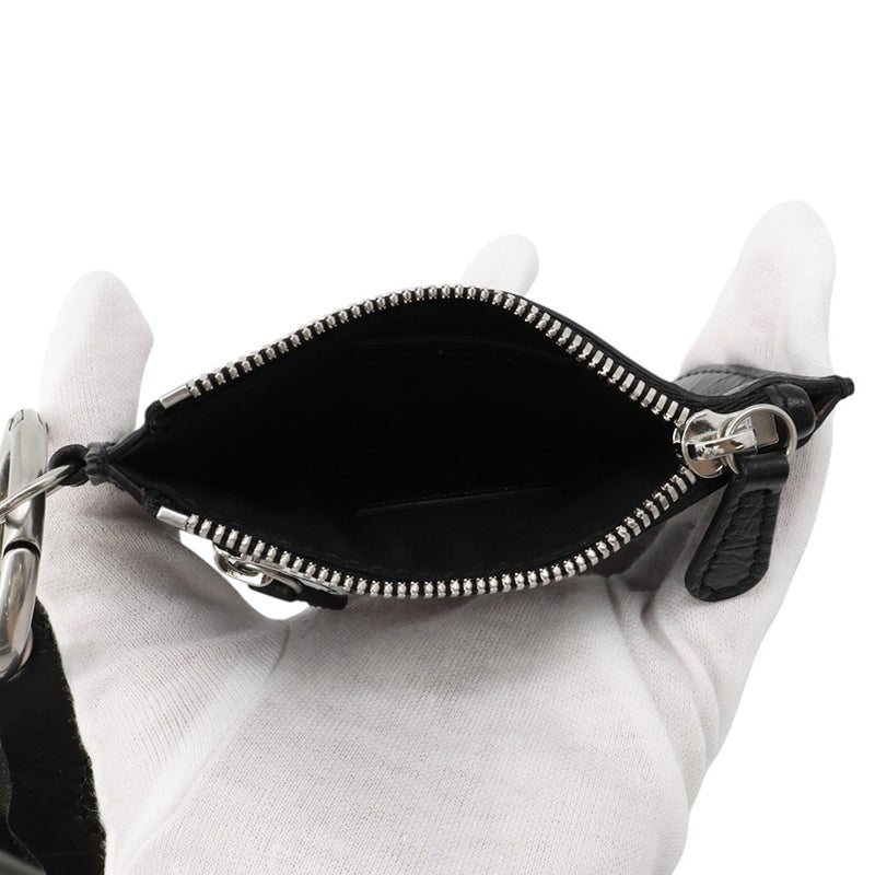 バレンシアガ ベルト ルカ ゴール  LE CAGOLE コインケース付き レザー サイズ105 718979 BALENCIAGA 黒