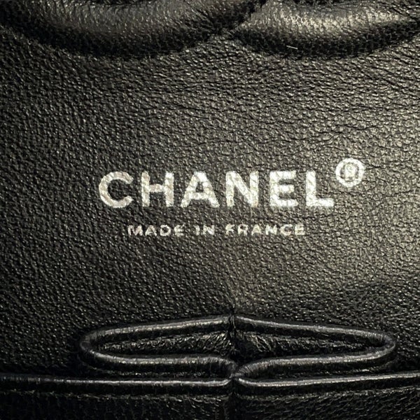 シャネル チェーンショルダーバッグ マトラッセ25 ココマーク ツイード ダブルチェーン A01112 CHANEL 白 黒