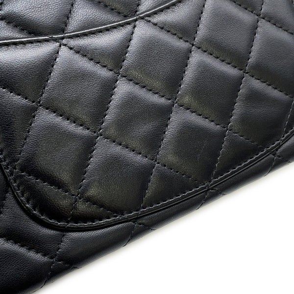 シャネル チェーンショルダーバッグ ミニ マトラッセ 20 ココマーク ラムスキン A69900 CHANEL 黒