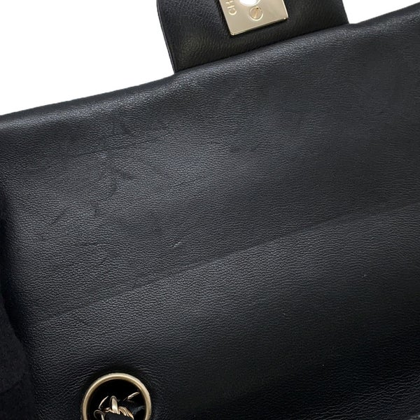 シャネル チェーンショルダーバッグ ミニ マトラッセ 20 ココマーク ラムスキン A69900 CHANEL 黒