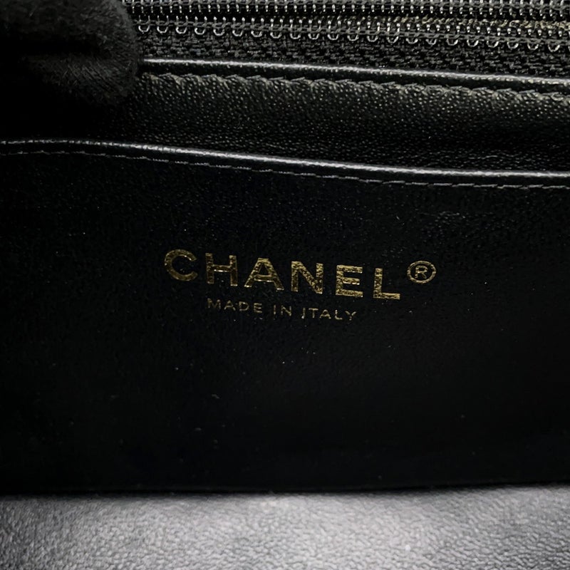 シャネル チェーンショルダーバッグ ミニ マトラッセ 20 ココマーク ラムスキン A69900 CHANEL 黒