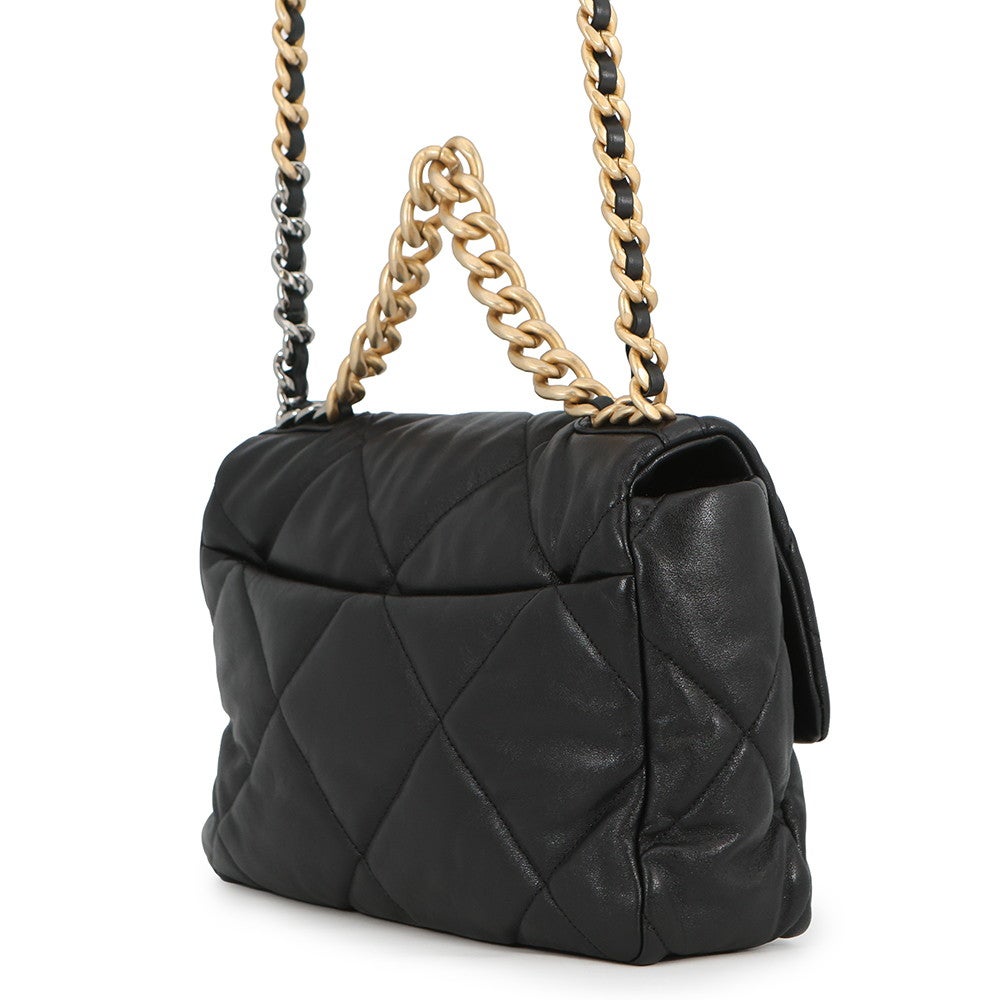 シャネル チェーンショルダーバッグ CHANEL19 ラージ ラムスキン