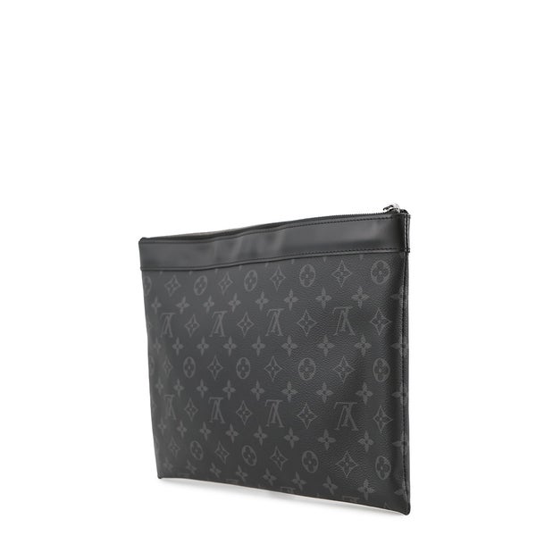 ルイヴィトン クラッチバッグ モノグラム・エクリプス ポシェット・ディスカバリー M62291 LOUIS VUITTON 黒 ブラック