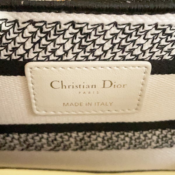 クリスチャン・ディオール ハンドバッグ レディディーライト ミディアム Christian Dior 2way 白