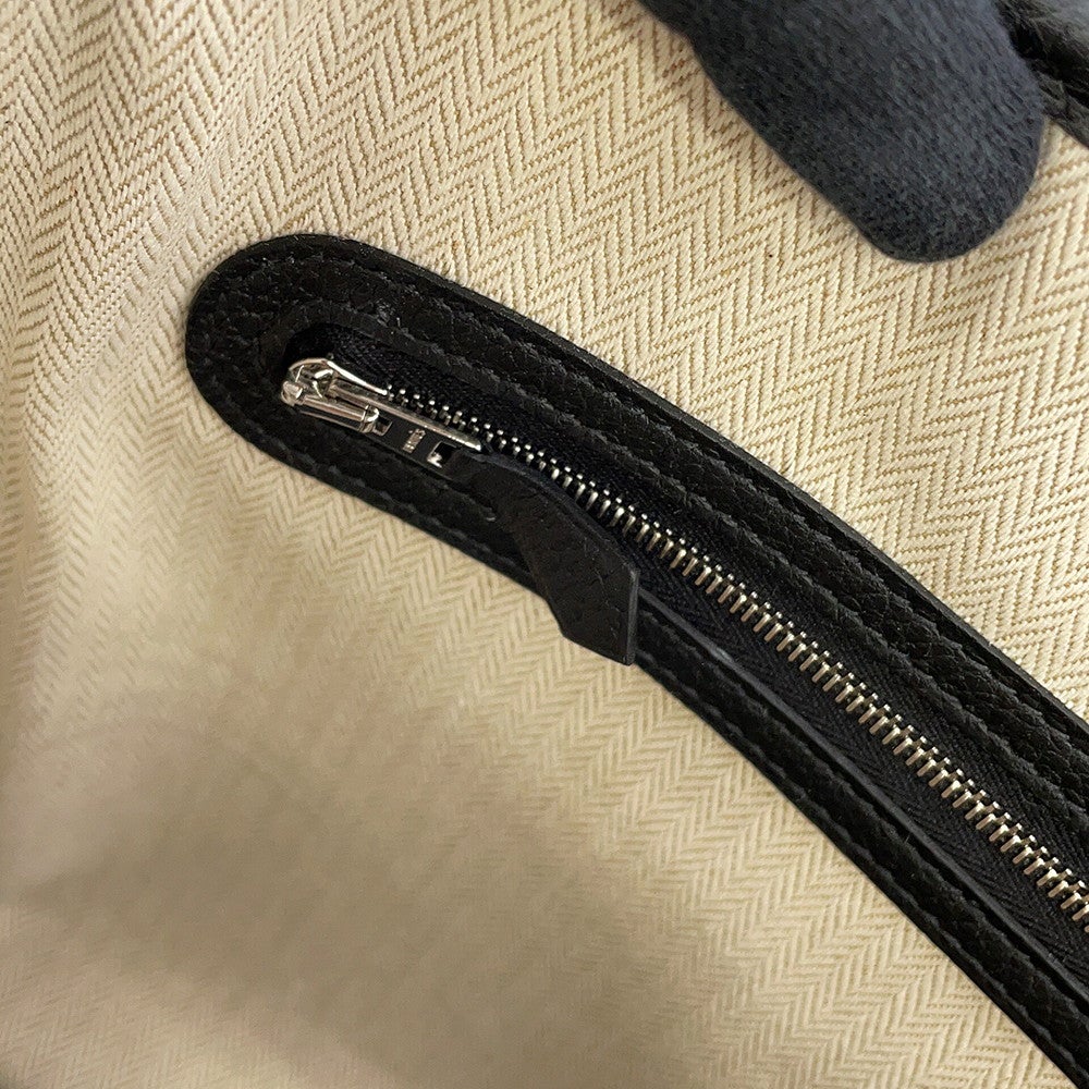 エルメス トートバッグ ガーデンパーティPM ブラック/シルバー金具