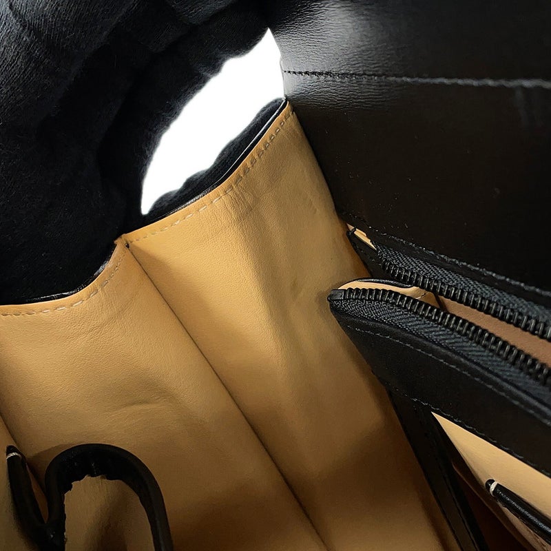 デルボー ハンドバッグ ブリヨン ルーモアMM ボックスカーフ AA0376AAM099ZPV Delvaux 2way 黒