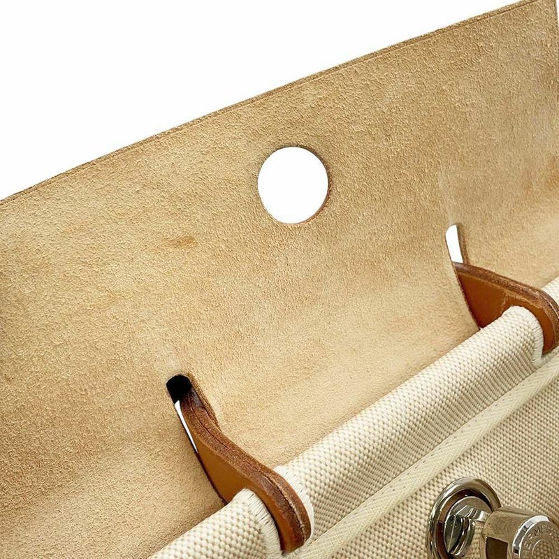 エルメス リュックサック エールバッグ アドPM ナチュラル/ベージュ/シルバー金具 トワルアッシュ/バッシュハンター □C刻印