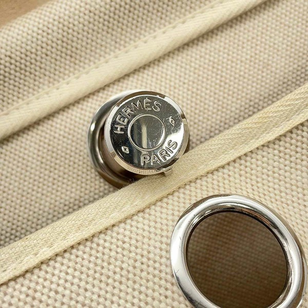 エルメス リュックサック エールバッグ アドPM ナチュラル/ベージュ/シルバー金具 トワルアッシュ/バッシュハンター □C刻印