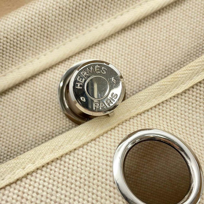 エルメス リュックサック エールバッグ アドPM ナチュラル/ベージュ/シルバー金具 トワルアッシュ/バッシュハンター □C刻印