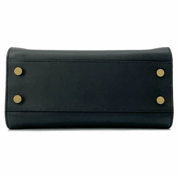 サンローランパリ ハンドバッグ ベイビーカバス レザー 372087 SAINT LAURENT PARIS 2wayショルダーバッグ 黒