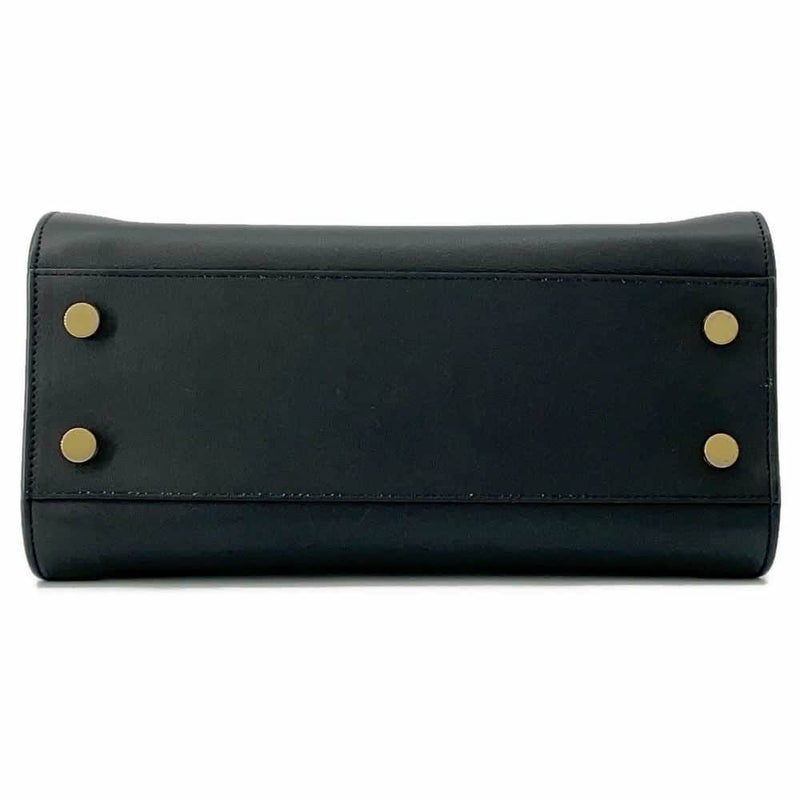 サンローランパリ ハンドバッグ ベイビーカバス レザー 372087 SAINT LAURENT PARIS 2wayショルダーバッグ 黒