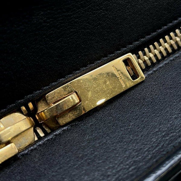 サンローランパリ ハンドバッグ ベイビーカバス レザー 372087 SAINT LAURENT PARIS 2wayショルダーバッグ 黒