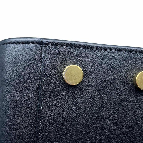 サンローランパリ ハンドバッグ ベイビーカバス レザー 372087 SAINT LAURENT PARIS 2wayショルダーバッグ 黒