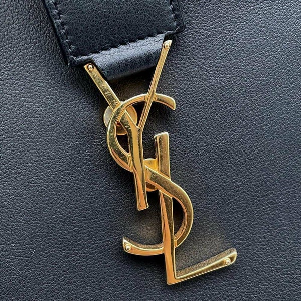 サンローランパリ ハンドバッグ ベイビーカバス レザー 372087 SAINT LAURENT PARIS 2wayショルダーバッグ 黒