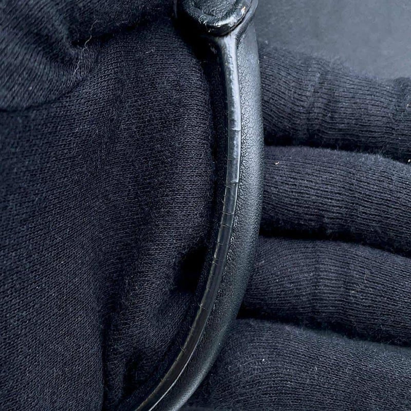 サンローランパリ ハンドバッグ ベイビーカバス レザー 372087 SAINT LAURENT PARIS 2wayショルダーバッグ 黒