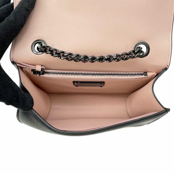 サルヴァトーレ・フェラガモ チェーンショルダーバッグ ヴァラ リボン 21 G877 Ferragamo 黒