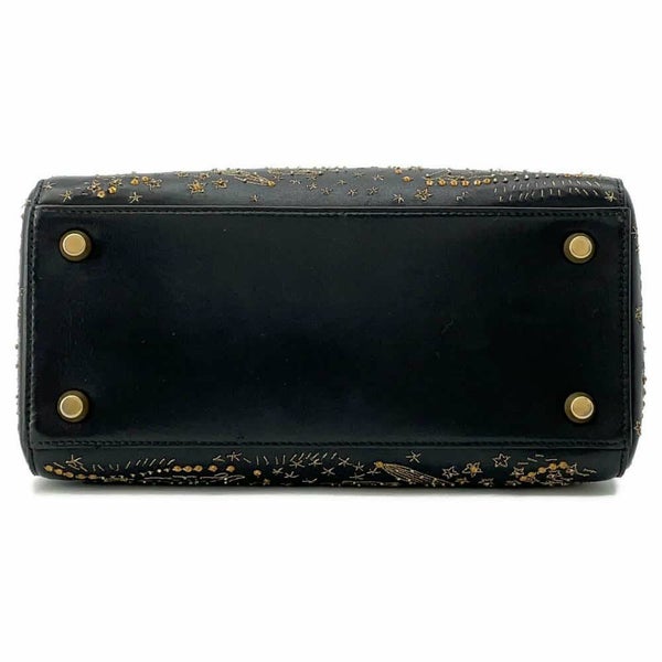 クリスチャン・ディオール ハンドバッグ レディディオール アストロジー Christian Dior 2wayショルダーバッグ 黒